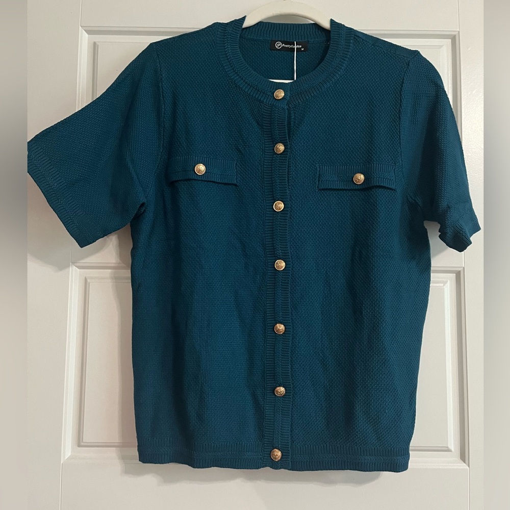 Pretty Garden Blue Shirt